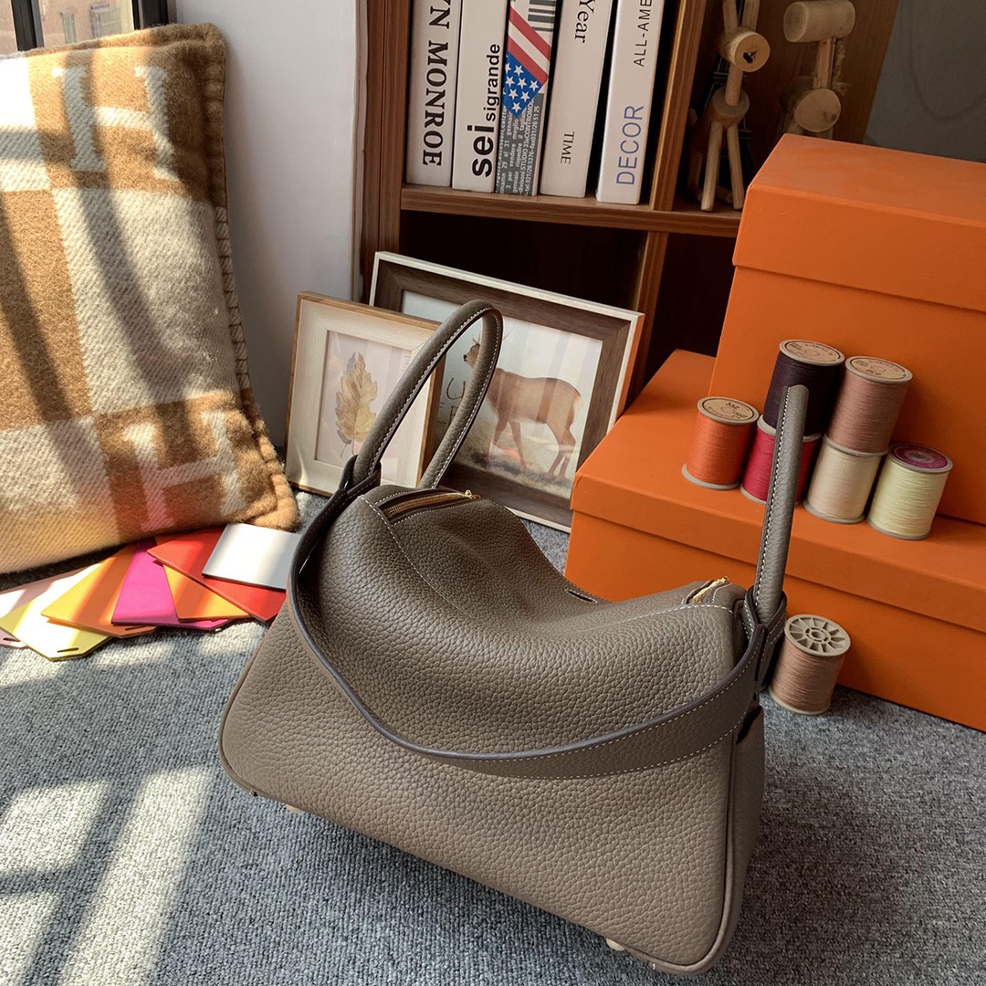 에르메스 린디백26 에토프 금장 끌레망스 가죽